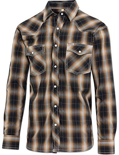 STARS & STRIPES Herren Hemd Westernhemd Biker Country Cowboy Western Westernstyle »Tanner« Gr.XL von STARS & STRIPES