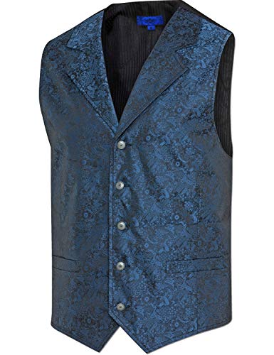 STARS & STRIPES Herren Weste Jacquardweste Cowboyweste Herrenweste Westernweste Cowboy Country Western Westernstyle »ROYAL Flush« Gr.3XL von STARS & STRIPES