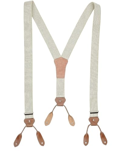 STARS & STRIPES Kultige Old Style Hosenträger »HT-02« Natur von STARS & STRIPES