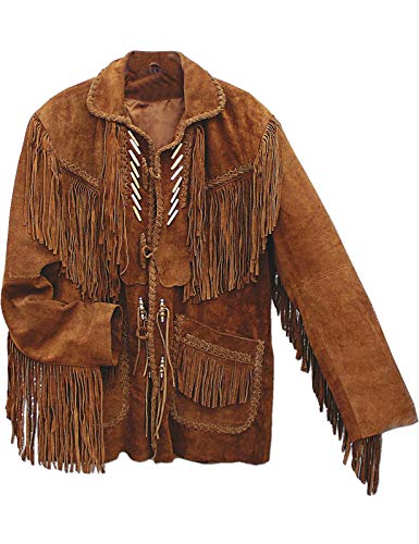 STARS & STRIPES Lederjacke Herrenjacke Westernjacke Cowboy Country Leder Western Westernstyle »CODI« Braun Gr.XXL von STARS & STRIPES