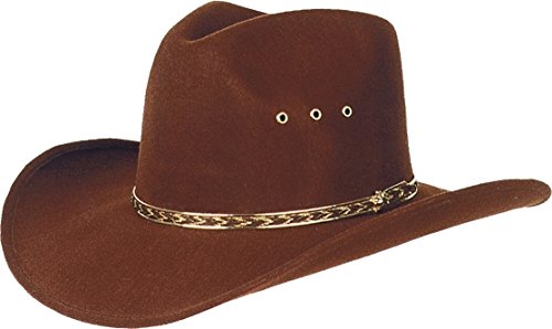 STARS & STRIPES Mexikanischer Fauxfelt-Hut »Kansas« Braun Gr.55 von STARS & STRIPES