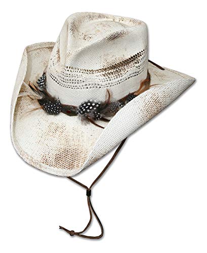 STARS & STRIPES Strohhut Sonnenhut Westernhut Beach Damen Herren Outdoor Partyhut »Corona« Weiß/Braun Gr.S STARS & STRIPES Strohhut Sonnenhut Westernhut Beach Damen Herren Outdoor Partyhut »Corona« Weiß/Braun Gr.S von STARS & STRIPES