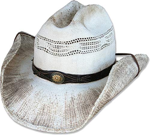 STARS & STRIPES Strohhut Sonnenhut Westernhut Beach Damen Herren Outdoor Partyhut »Snake« Weiß/Braun Gr.L STARS & STRIPES Strohhut Sonnenhut Westernhut Beach Damen Herren Outdoor Partyhut »Snake« Weiß/Braun Gr.L von STARS & STRIPES