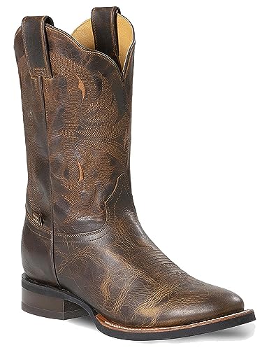 STARS & STRIPES WB-59 Westernstiefel Braun – Handgefertigte Leder-Boots mit mehrfarbigen Stickereien & Goodyear-Sohle von STARS & STRIPES