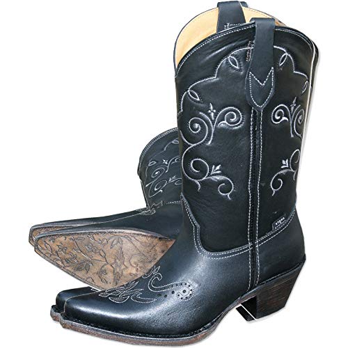 STARS & STRIPES WBL-29 Westernstiefel – Handgefertigte Cowgirl-Boots aus echtem Rindsleder von STARS & STRIPES
