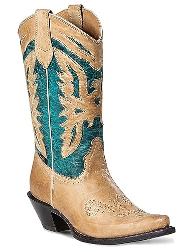 STARS & STRIPES Western Cowboystiefel Biker Boots Leder Damen »WBL-71« Gr.41 von STARS & STRIPES