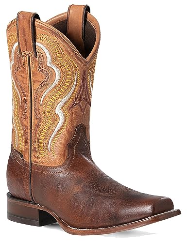 STARS & STRIPES Western Cowboystiefel Biker Boots Leder Herren »WB-61« Gr.43 von STARS & STRIPES