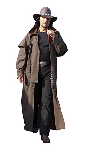 STARS & STRIPES Western Duster Trail schwarz - Westernwear-Shop Edition Westernkleidung Outdoor Bekleidung Herren Freizeitjacke Outdoorjacke Westerndusterjacke Herren Duster Schwarz (braun, L) von STARS & STRIPES