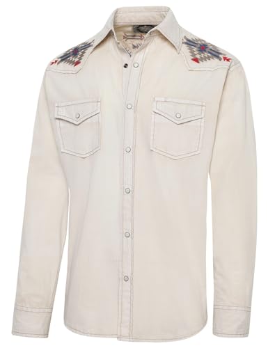 STARS & STRIPES Western Fashion Herren Westernhemd Barney - Westernmode Westernshirt Westernoberteil Westernbekleidung Westernoutfit für Herren (as3, Alpha, 3X_l, Regular, Regular) von STARS & STRIPES