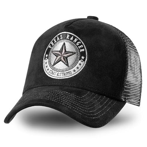 STARS & STRIPES Western-Mode Trucker Cap Texas Ranger – 2-Farbig mit Bestickung & Mesh-Einsatz | Snapback-Cap von STARS & STRIPES