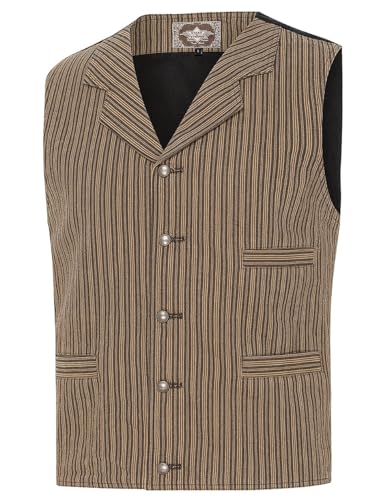 STARS & STRIPES Western-Weste EARL aus 100% Baumwolle mit Metallknöpfen & verstellbarem Querriegel von STARS & STRIPES