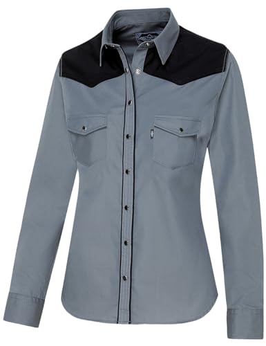 STARS & STRIPES Westernbluse A-20 – Mit Farblich Abgesetzter Westernpasse & Paspelierung | Authentischer Western-Look von STARS & STRIPES