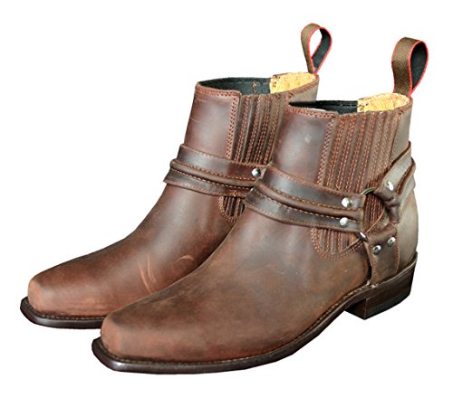 STARS & STRIPES Westernstiefel WB-03 Cowboystiefel bzw. Cowboy Boots & Bikerstiefel Westernstiefel für Damen und Herren (42) Braun von STARS & STRIPES