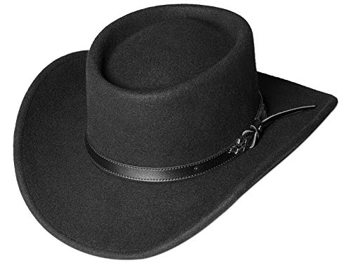 STARS & STRIPES Bad Beat Hut – Stilvoller Western Pork Pie Hut aus Wollfilz von STARS & STRIPES