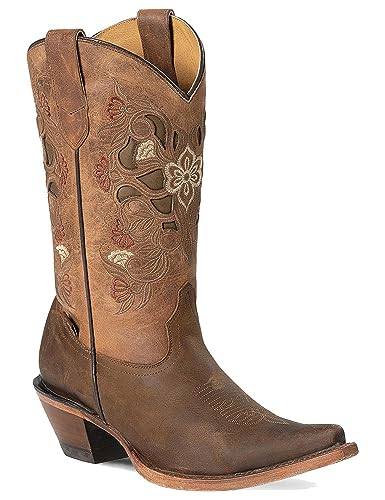 STARS & STRIPES WBL-69 Damen-Westernstiefel – Handgefertigte Leder-Boots mit mehrfarbigen Stickereien von STARS & STRIPES