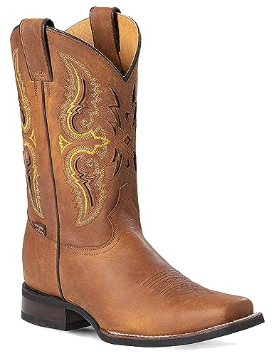 Stars & Stripes Western Cowboystiefel Biker Boots Leder Herren Damen »WB-60« Gr.41 von STARS & STRIPES