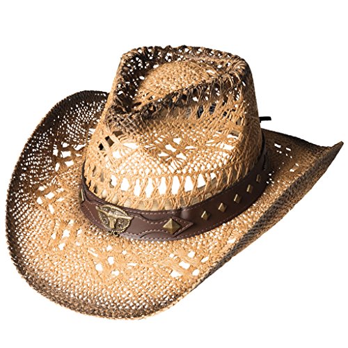 Strohhut Westernhut Cowboyhut Outdoorhut Countryhut Stars & Stripes »SUNSET« (L) von STARS & STRIPES