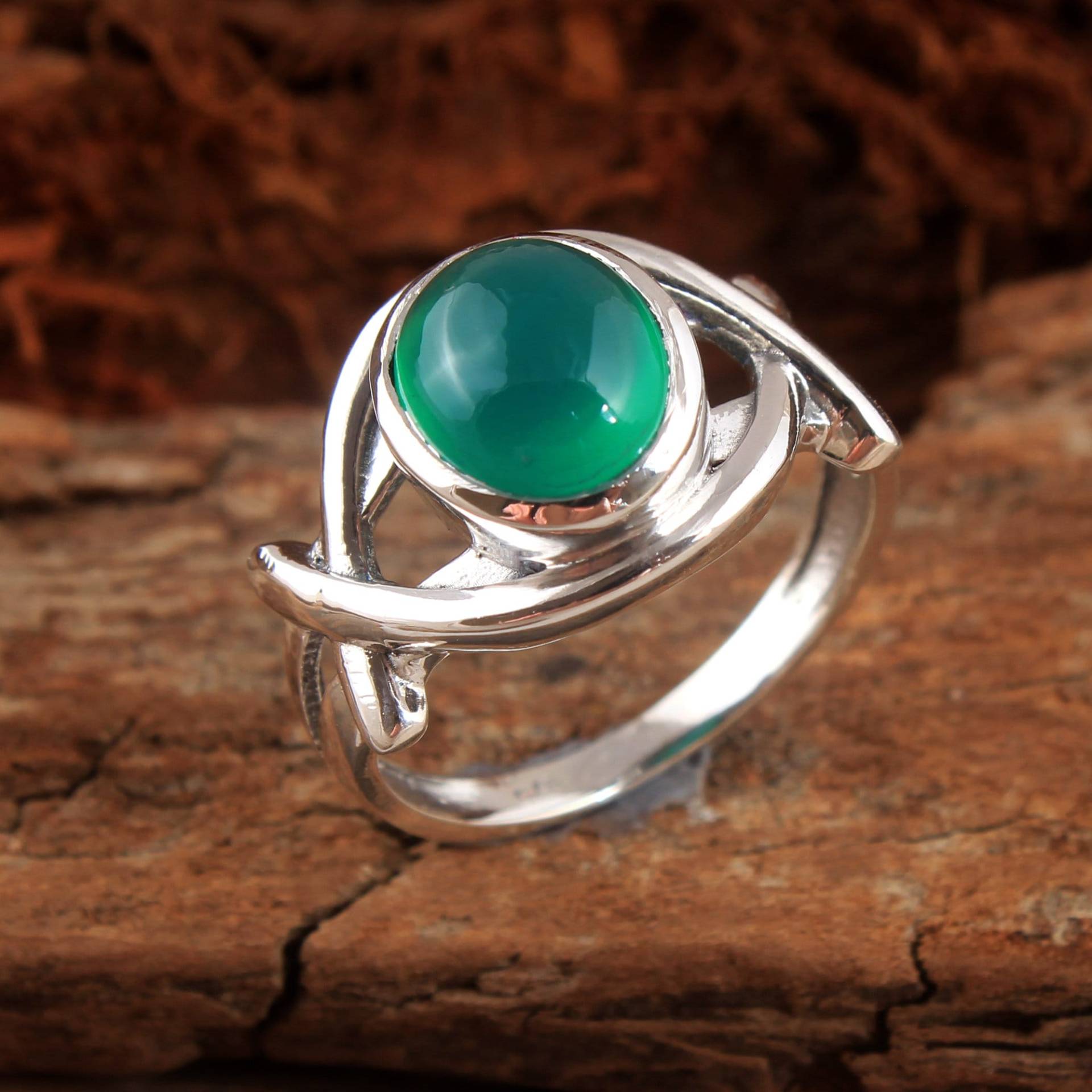 925 Silber Ring, Edelstein Handgemachter Designer Frauen Statement Geburtsstein Boho Geschenk Für Sie von STARSILVERUSA