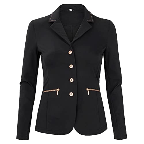 START Marianne Damen Turnierjacket, Reitjacket, Reitjacke, Kinder Turniersakko für Jungen, Turnierfrack, Turnierjacke Mädchen Reitsport-Turnierjacket (as3, numeric, numeric_170, regular, Schwarz) von START ENJOY THE RIDE