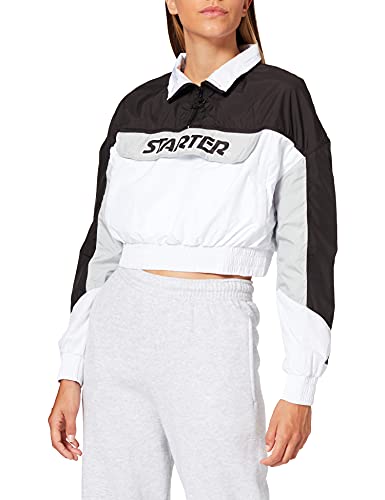 STARTER BLACK LABEL Damen Ladies Starter Colorblock Pull Over Jacket M Black/White von STARTER BLACK LABEL