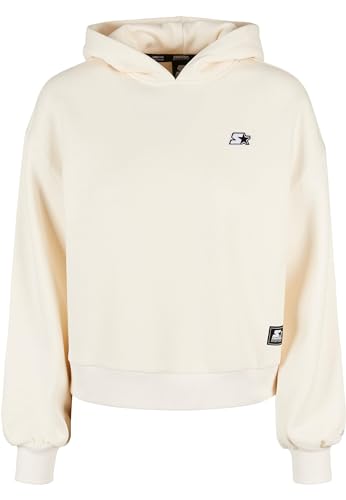 STARTER BLACK LABEL Damen Kapuzenpullover Ladies Starter Essential Oversized Hoody, Farbe palewhite, Größe L von STARTER BLACK LABEL