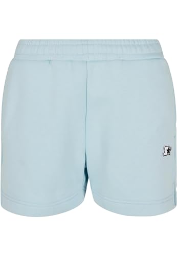 STARTER BLACK LABEL Damen Kurze Hose Ladies Starter Essential Sweat Shorts, Farbe icewaterblue, Größe XL von STARTER BLACK LABEL