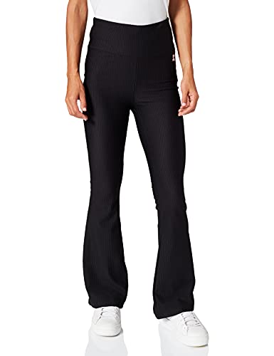 STARTER BLACK LABEL Damen Ladies Starter Highwaist Stretch Boot Cut Leggings Black, XL von STARTER BLACK LABEL