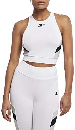 STARTER BLACK LABEL Damen Sport-BH Ladies Starter Sports Cropped Top White/Black L von STARTER BLACK LABEL