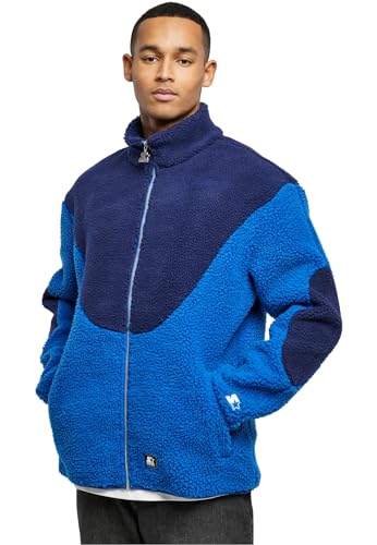 STARTER BLACK LABEL Herren Starter Sherpa Fleece Jacket S cobaltblue/darkblue von STARTER BLACK LABEL