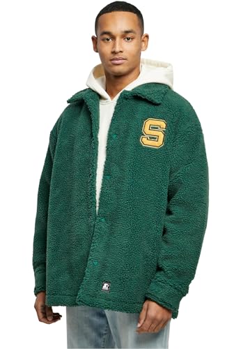 STARTER BLACK LABEL Herren Jacke Starter Sherpa Shirt Jacket darkfreshgreen M von STARTER BLACK LABEL