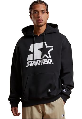 Starter Black Label Men's ST443-Starter Oversized Logo Hoodie Hooded Sweatshirt, L von STARTER BLACK LABEL