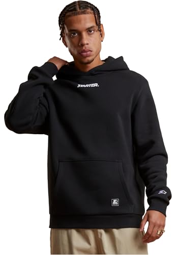 STARTER BLACK LABEL Starter Small Logo Essential Hoodie Black, XL von STARTER BLACK LABEL