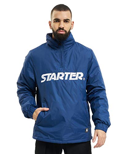 STARTER BLACK LABEL Logo Half Zip Jacket, Farbe Blue Night, Größe XXL von STARTER BLACK LABEL