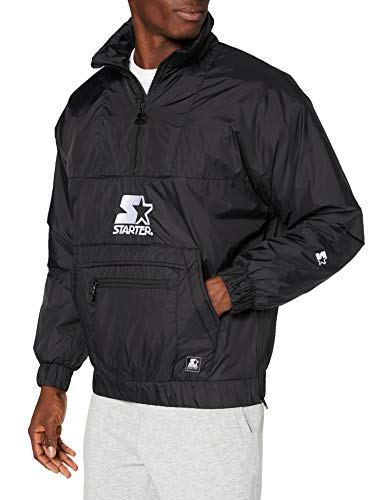 STARTER BLACK LABEL Herren Starter Logo Windbreaker Black, XXL von STARTER BLACK LABEL