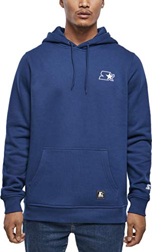 STARTER BLACK LABEL Small Logo Hoody, Farbe Blue Night, Größe L von STARTER BLACK LABEL