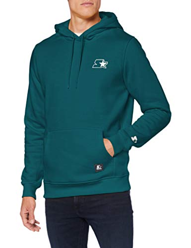 STARTER BLACK LABEL Small Logo Hoody, Farbe Retro Green, Größe M von STARTER BLACK LABEL