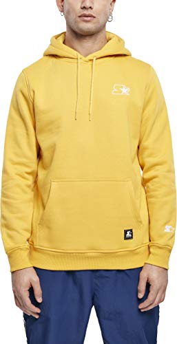 STARTER BLACK LABEL Small Logo Hoody, Farbe golden, Größe L von STARTER BLACK LABEL