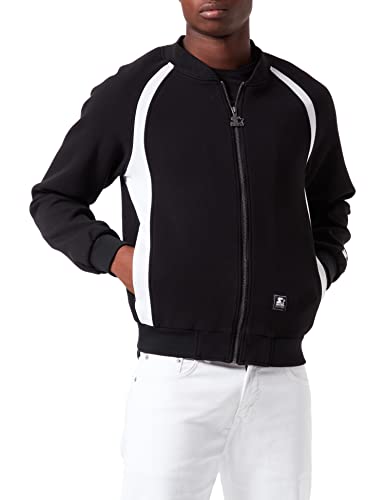 STARTER BLACK LABEL Herren Starter Circle Track Jacket Black, L von STARTER BLACK LABEL