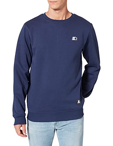 STARTER BLACK LABEL Herren Sweatshirt Starter Essential Crewneck Dark Blue XXL von STARTER BLACK LABEL