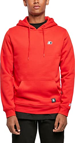 STARTER BLACK LABEL Herren Kapuzenpullover Starter Essential Hoody, Farbe cityred, Größe XXL von STARTER BLACK LABEL