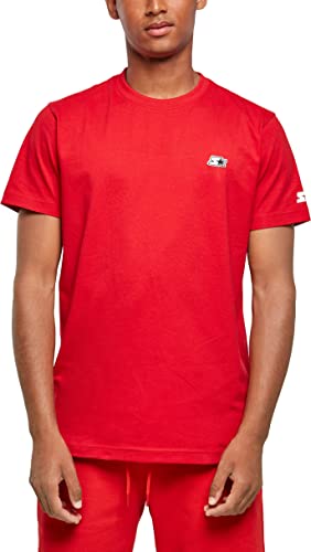 STARTER BLACK LABEL Herren T-Shirt Starter Essential Jersey, Farbe cityred, Größe L von STARTER BLACK LABEL