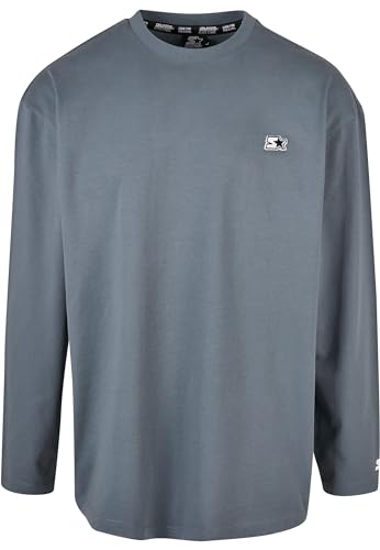 STARTER BLACK LABEL Herren Starter Essential Longsleeve Heavymetal, M von STARTER BLACK LABEL