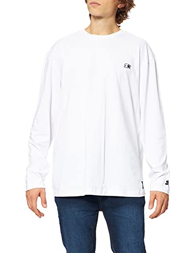 STARTER BLACK LABEL Herren T-Shirt Starter Essential Longsleeve White XL von STARTER BLACK LABEL