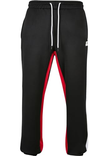 STARTER BLACK LABEL Herren Jogginghose Starter Laser Track Pants, Farbe Black/cityred/White, Größe XXL von STARTER BLACK LABEL