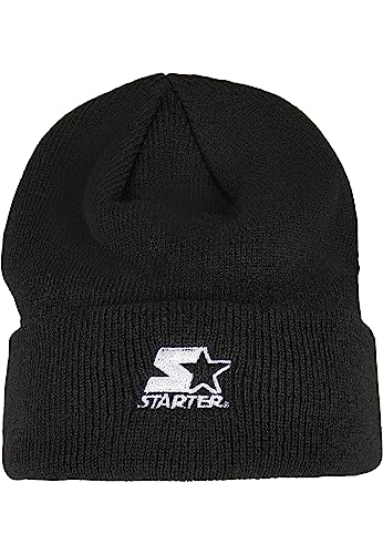 STARTER BLACK LABEL Herren Starter Logo Beanie Black, one Size von STARTER BLACK LABEL