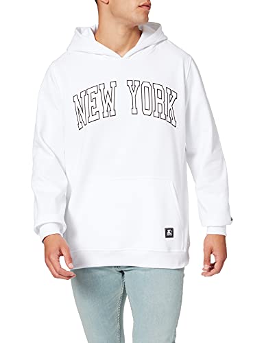 Starter New York Hoody White L von STARTER BLACK LABEL