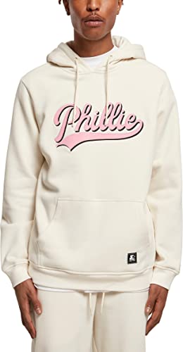 STARTER BLACK LABEL Herren Kapuzenpullover Starter Phillie Hoody, Farbe palewhite, Größe L von STARTER BLACK LABEL