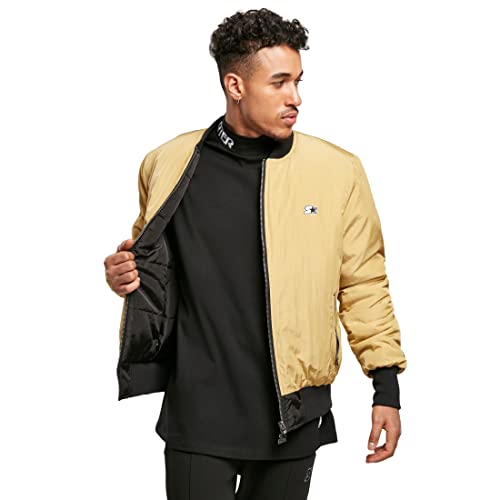 STARTER BLACK LABEL Herren Starter Reversible Jacket, goldensand, L von STARTER BLACK LABEL