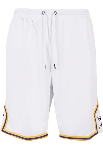 STARTER BLACK LABEL Herren Kurze Hose Starter Star Leg Sports Shorts, Farbe White, Größe L von STARTER BLACK LABEL