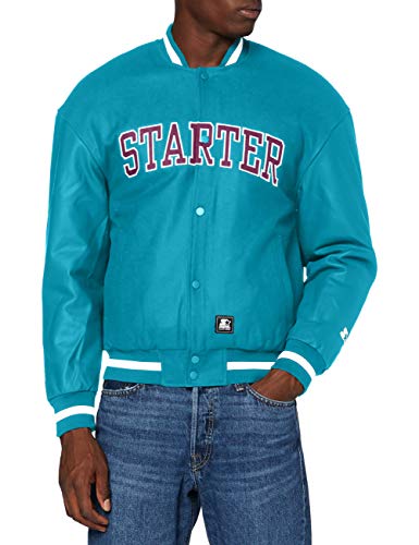 STARTER BLACK LABEL Herren Starter Team Jacket Lake Blue, M von STARTER BLACK LABEL